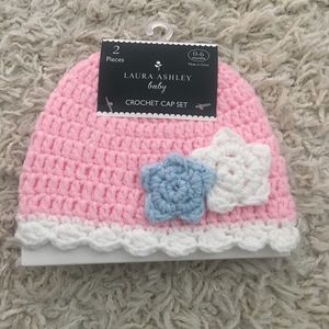 Baby Girl Crochet Cap Set